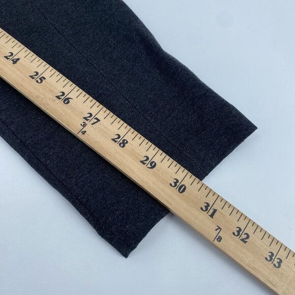 VINCE Women's Size 10 Heather Gray Ponte Knit Front Seam Pant With Zippers - Picture 12 of 12